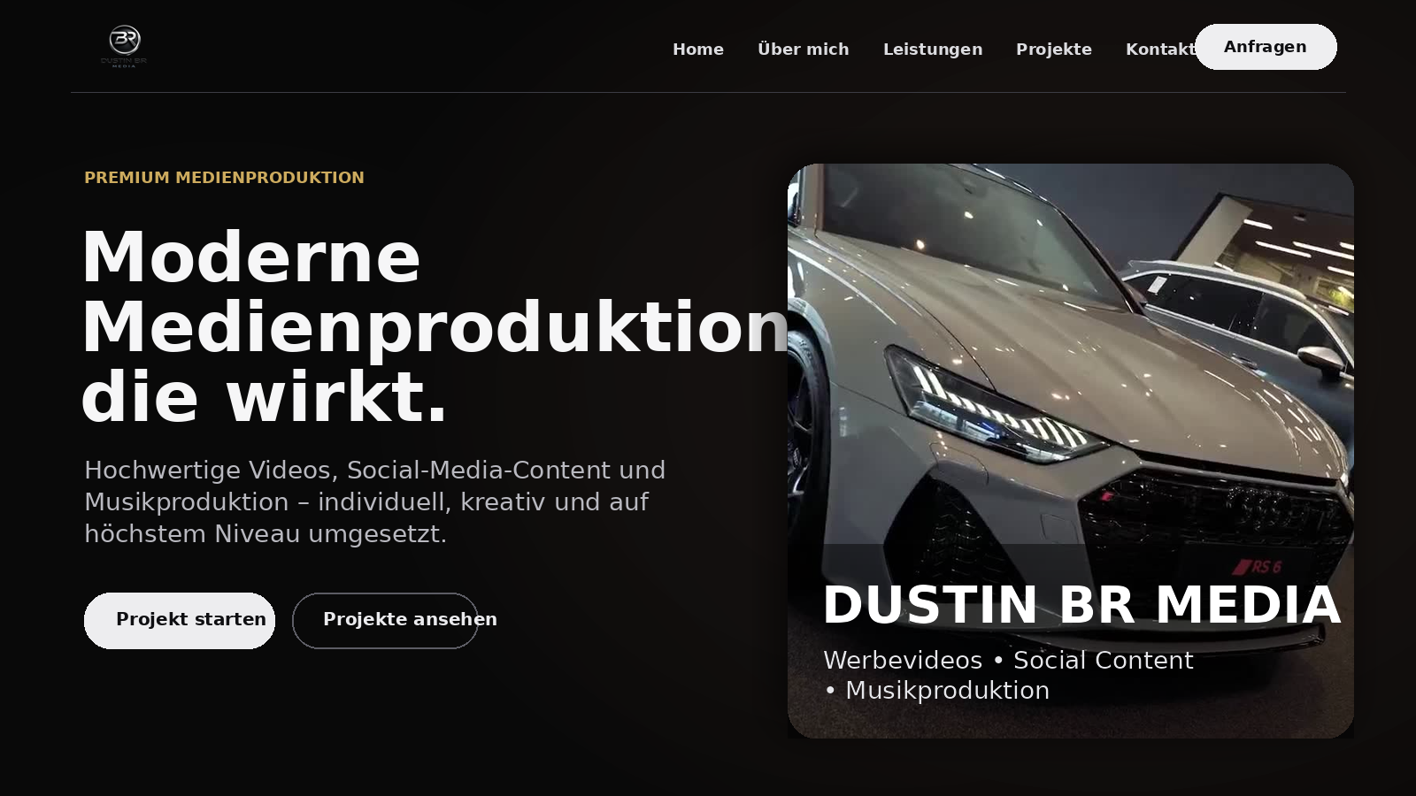 Website-Vorschau Dustin BR Media